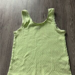 Art Class Light Green Ribbed Tank Top